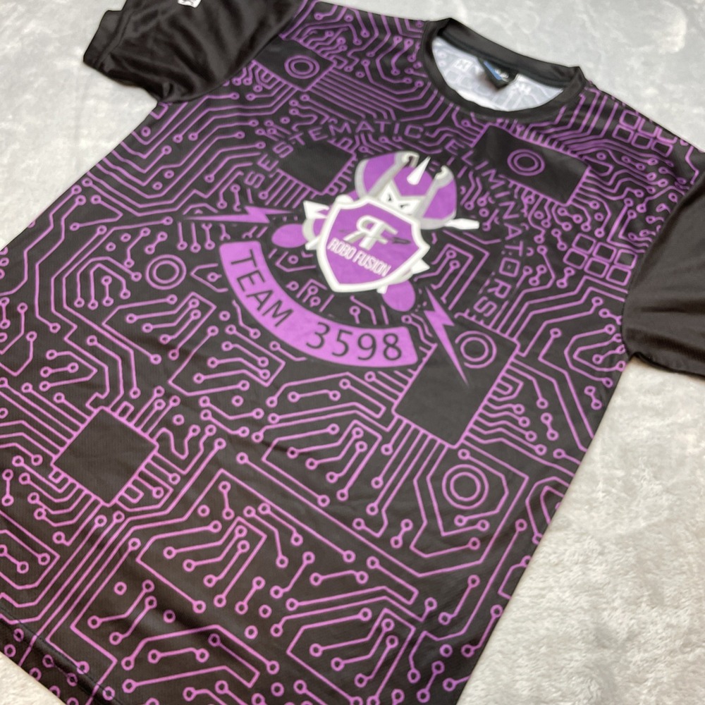 HK Army Paintball Airsoft Jersey Mens M Purple‎ Black Short Sleeve Rapid React